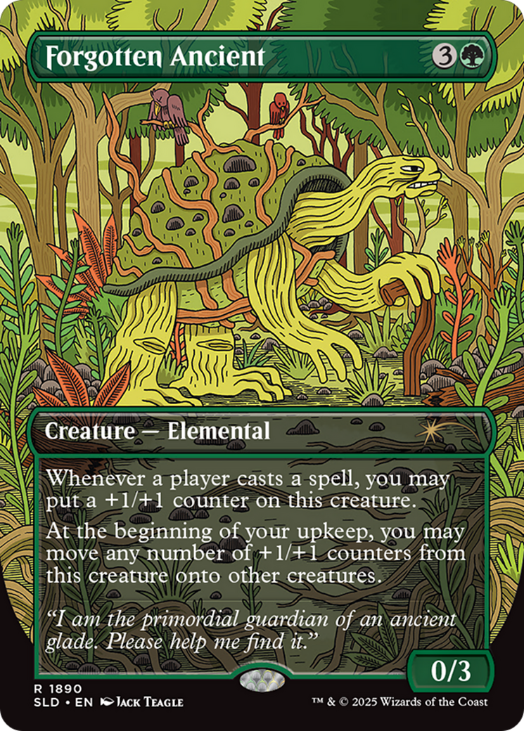 Forgotten Ancient (SLD-1890) (Borderless) [Secret Lair Drop] Foil