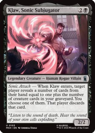 Klaw, Sonic Subjugator (MSH-103) [Marvel Super Heroes]