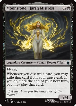 Moonstone, Harsh Mistress (MSH-107) [Marvel Super Heroes] Foil