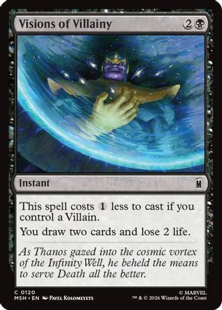 Visions of Villainy (MSH-120) [Marvel Super Heroes] Foil
