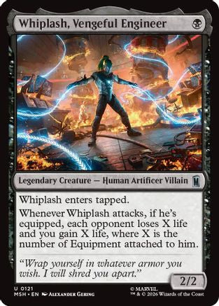 Whiplash, Vengeful Engineer (MSH-121) [Marvel Super Heroes] Foil