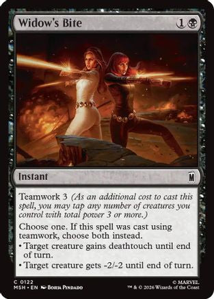 Widow's Bite (MSH-122) [Marvel Super Heroes] Foil