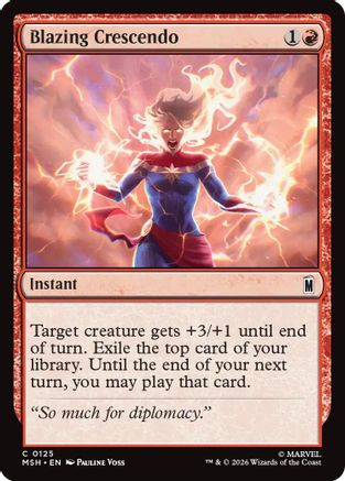 Blazing Crescendo (MSH-125) [Marvel Super Heroes]