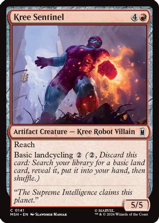 Kree Sentinel (MSH-141) [Marvel Super Heroes] Foil