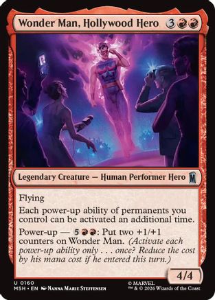 Wonder Man, Hollywood Hero (MSH-160) [Marvel Super Heroes] Foil