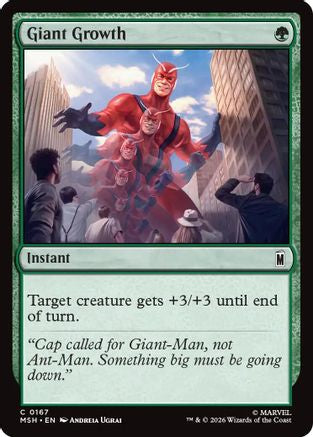 Giant Growth (MSH-167) [Marvel Super Heroes] Foil