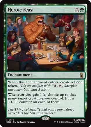 Heroic Feast (MSH-172) [Marvel Super Heroes] Foil