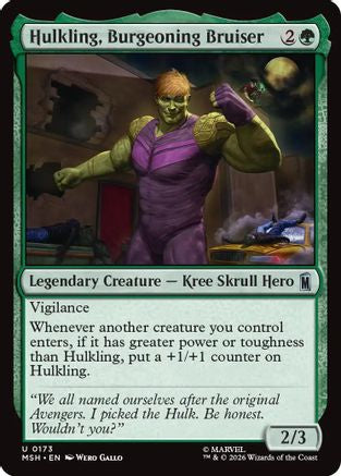 Hulkling, Burgeoning Bruiser (MSH-173) [Marvel Super Heroes]