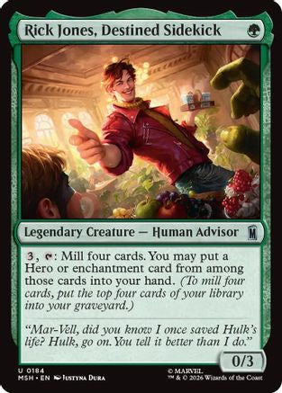 Rick Jones, Destined Sidekick (MSH-184) [Marvel Super Heroes] Foil
