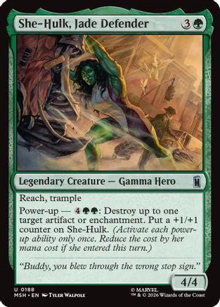 She-Hulk, Jade Defender (MSH-188) [Marvel Super Heroes]