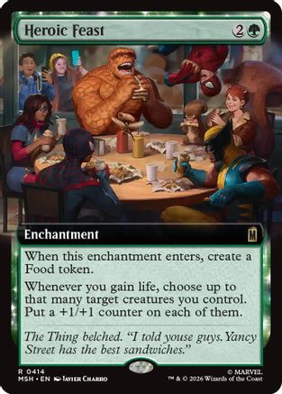 Heroic Feast (Extended Art) (MSH-414) [Marvel Super Heroes]