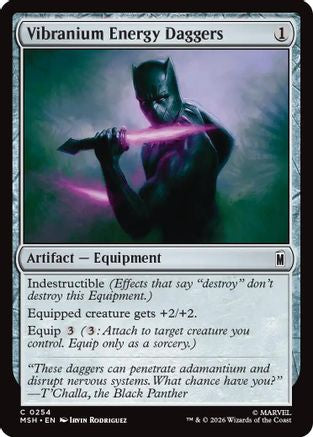 Vibranium Energy Daggers (MSH-254) [Marvel Super Heroes] Foil