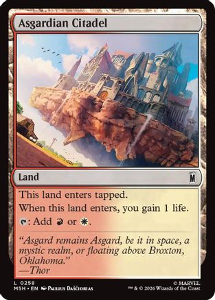 Asgardian Citadel (MSH-258) [Marvel Super Heroes] Foil