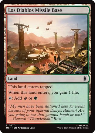 Los Diablos Missile Base (MSH-270) [Marvel Super Heroes]