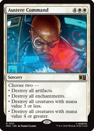 Austere Command (MSC-121) [Commander: Marvel Super Heroes]