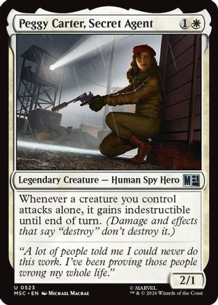 Peggy Carter, Secret Agent (MSC-523) [Commander: Marvel Super Heroes] Foil