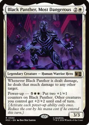 Black Panther, Most Dangerous (MSC-584) [Commander: Marvel Super Heroes] Foil