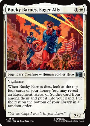 Bucky Barnes, Eager Ally (MSC-586) [Commander: Marvel Super Heroes]