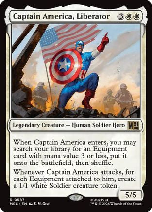 Captain America, Liberator (MSC-587) [Commander: Marvel Super Heroes]