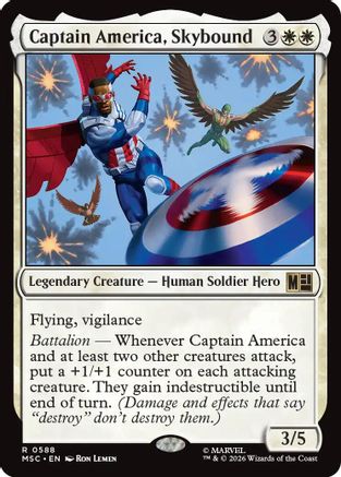 Captain America, Skybound (MSC-588) [Commander: Marvel Super Heroes] Foil
