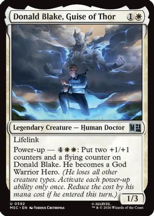 Donald Blake, Guise of Thor (MSC-592) [Commander: Marvel Super Heroes] Foil