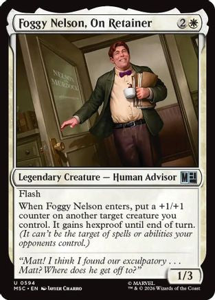 Foggy Nelson, On Retainer (MSC-594) [Commander: Marvel Super Heroes] Foil