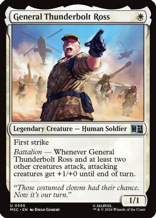 General Thunderbolt Ross (MSC-595) [Commander: Marvel Super Heroes]