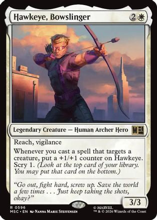 Hawkeye, Bowslinger (MSC-596) [Commander: Marvel Super Heroes]