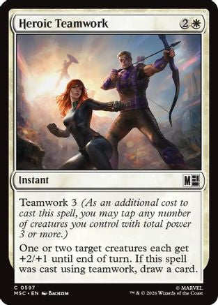 Heroic Teamwork (MSC-597) [Commander: Marvel Super Heroes]