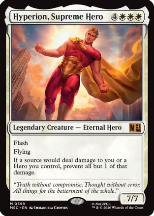 Hyperion, Supreme Hero (MSC-599) [Commander: Marvel Super Heroes] Foil