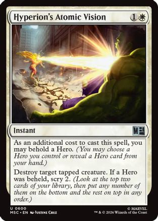 Hyperion's Atomic Vision (MSC-600) [Commander: Marvel Super Heroes]