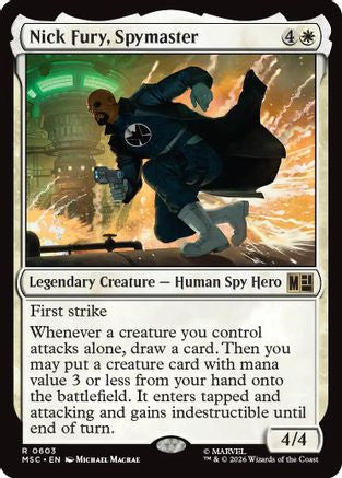 Nick Fury, Spymaster (MSC-603) [Commander: Marvel Super Heroes] Foil