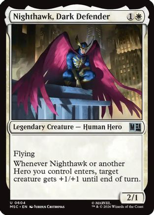 Nighthawk, Dark Defender (MSC-604) [Commander: Marvel Super Heroes] Foil