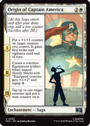 Origin of Captain America (MSC-605) [Commander: Marvel Super Heroes]