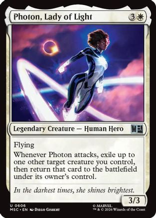 Photon, Lady of Light (MSC-606) [Commander: Marvel Super Heroes] Foil