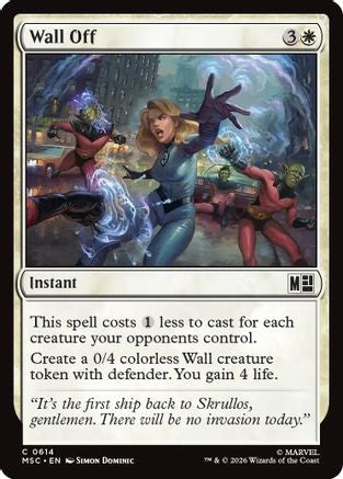 Wall Off (MSC-614) [Commander: Marvel Super Heroes]