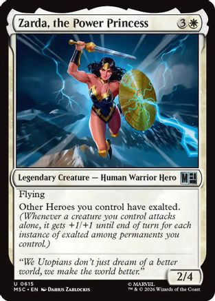Zarda, the Power Princess (MSC-615) [Commander: Marvel Super Heroes] Foil