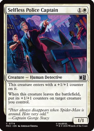 Selfless Police Captain (MSC-774) [Commander: Marvel Super Heroes]