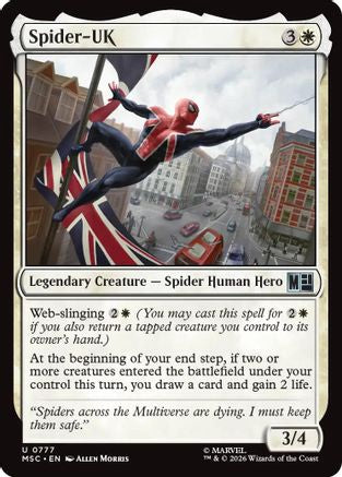 Spider-UK (MSC-777) [Commander: Marvel Super Heroes]