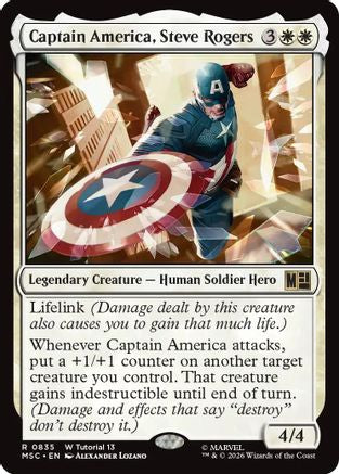 Captain America, Steve Rogers (MSC-835) [Commander: Marvel Super Heroes]