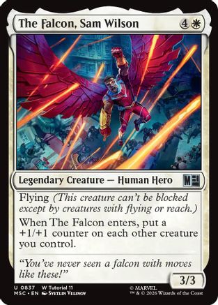 The Falcon, Sam Wilson (MSC-837) [Commander: Marvel Super Heroes]