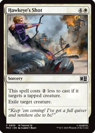 Hawkeye's Shot (MSC-839) [Commander: Marvel Super Heroes]