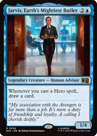 Jarvis, Earth's Mightiest Butler (MSC-034) [Commander: Marvel Super Heroes]