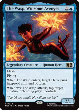 The Wasp, Winsome Avenger (MSC-039) [Commander: Marvel Super Heroes]