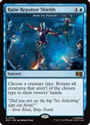 Raise Repulsor Shields - Raise the Palisade (MSC-278) [Commander: Marvel Super Heroes]
