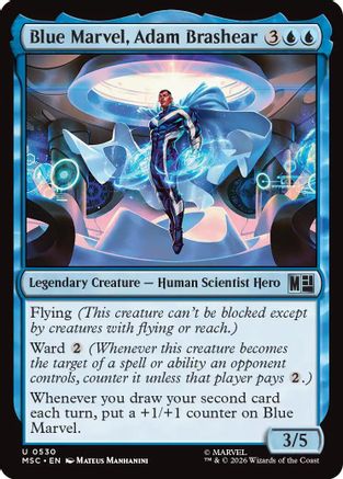 Blue Marvel, Adam Brashear (MSC-530) [Commander: Marvel Super Heroes]