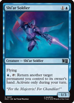 Shi'ar Soldier (MSC-637) [Commander: Marvel Super Heroes]