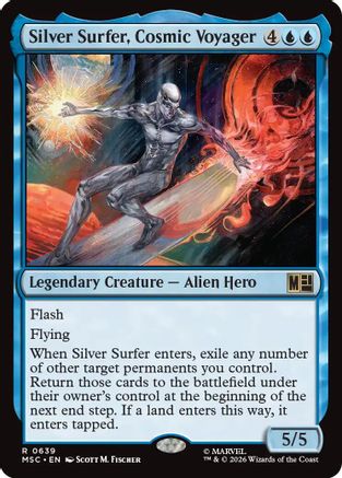Silver Surfer, Cosmic Voyager (MSC-639) [Commander: Marvel Super Heroes]