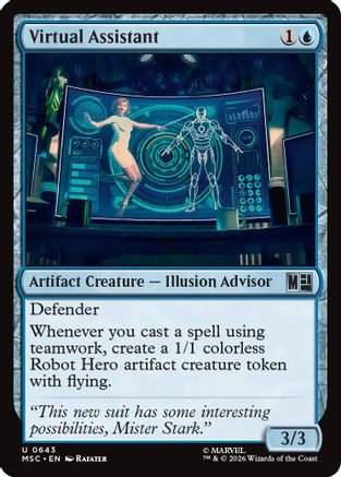 Virtual Assistant (MSC-643) [Commander: Marvel Super Heroes] Foil