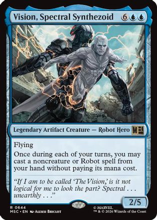Vision, Spectral Synthezoid (MSC-644) [Commander: Marvel Super Heroes] Foil